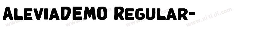 AleviaDEMO Regular字体转换 AleviaDEMO Regular字体转换
